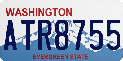 WA license plate ATR8755