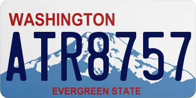 WA license plate ATR8757