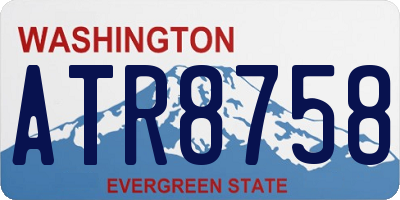 WA license plate ATR8758