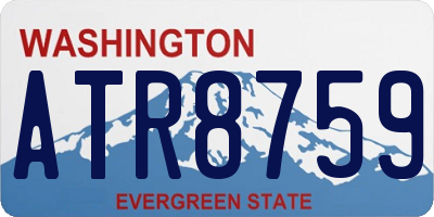 WA license plate ATR8759