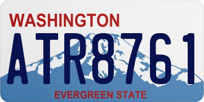 WA license plate ATR8761