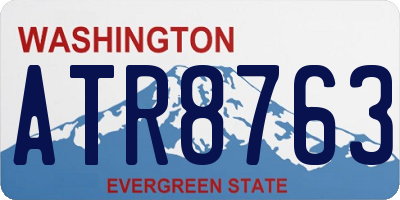 WA license plate ATR8763