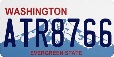 WA license plate ATR8766