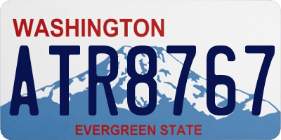 WA license plate ATR8767