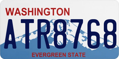 WA license plate ATR8768