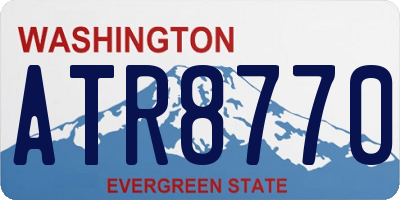WA license plate ATR8770