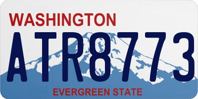 WA license plate ATR8773