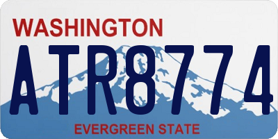 WA license plate ATR8774