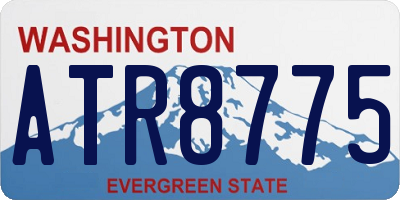 WA license plate ATR8775