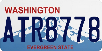 WA license plate ATR8778