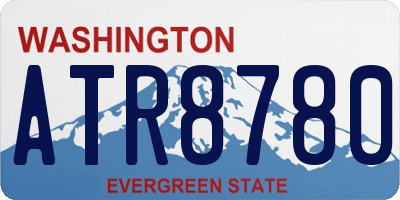 WA license plate ATR8780