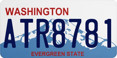 WA license plate ATR8781