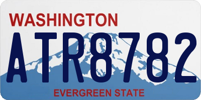 WA license plate ATR8782