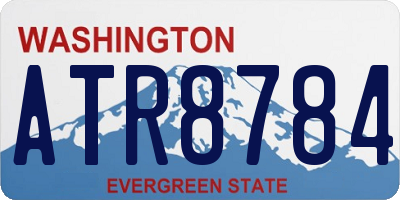 WA license plate ATR8784
