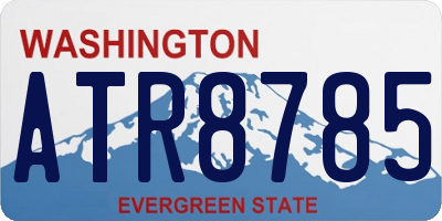 WA license plate ATR8785