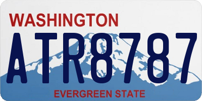 WA license plate ATR8787