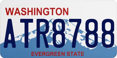 WA license plate ATR8788
