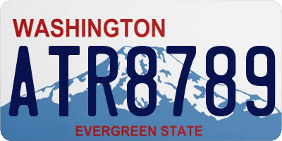 WA license plate ATR8789