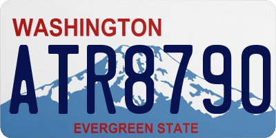 WA license plate ATR8790