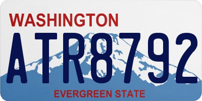 WA license plate ATR8792