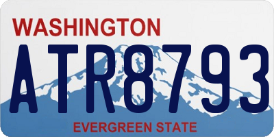 WA license plate ATR8793