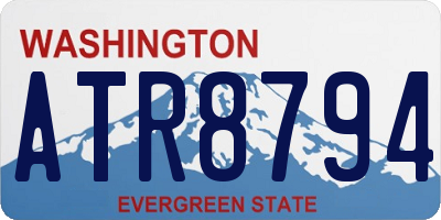 WA license plate ATR8794