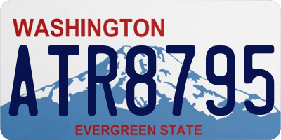 WA license plate ATR8795
