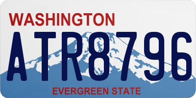 WA license plate ATR8796
