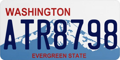 WA license plate ATR8798