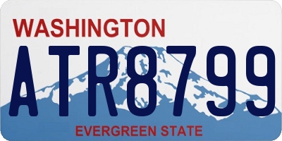 WA license plate ATR8799