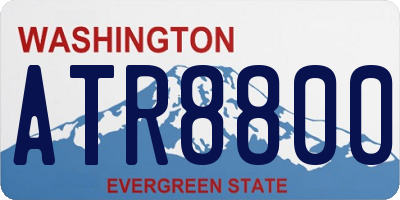WA license plate ATR8800