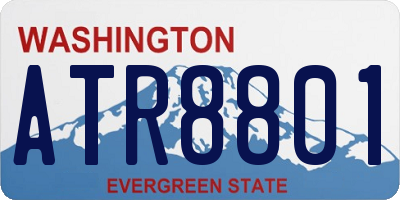 WA license plate ATR8801