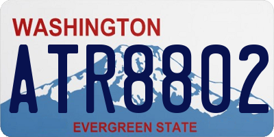 WA license plate ATR8802