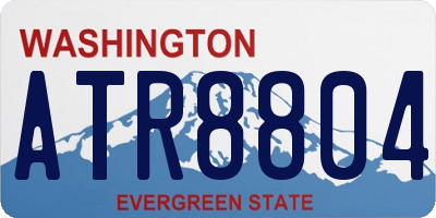 WA license plate ATR8804