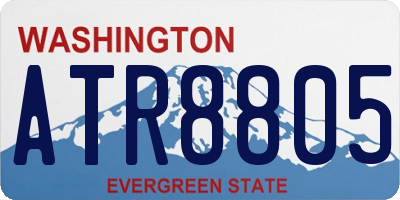 WA license plate ATR8805