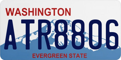 WA license plate ATR8806