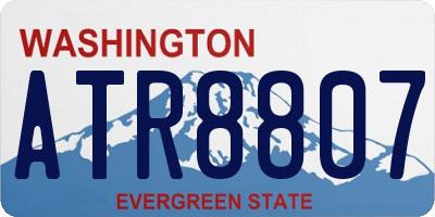 WA license plate ATR8807