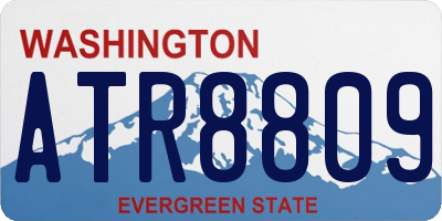 WA license plate ATR8809