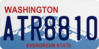 WA license plate ATR8810