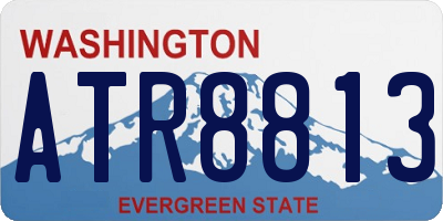 WA license plate ATR8813
