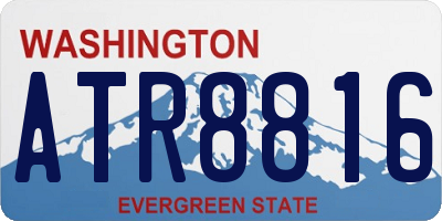 WA license plate ATR8816