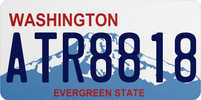 WA license plate ATR8818