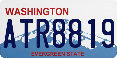 WA license plate ATR8819