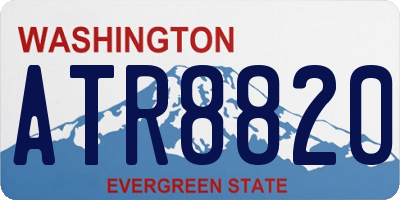 WA license plate ATR8820