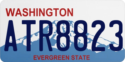 WA license plate ATR8823