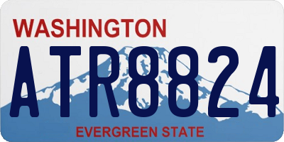 WA license plate ATR8824