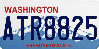 WA license plate ATR8825