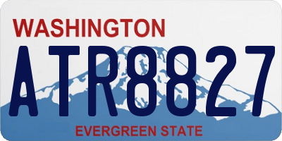 WA license plate ATR8827