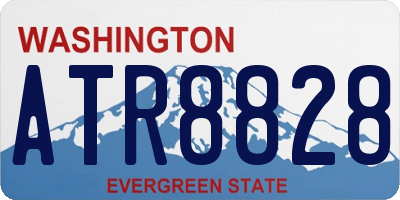 WA license plate ATR8828