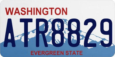 WA license plate ATR8829